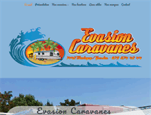 Tablet Screenshot of evasion-caravanes.ch